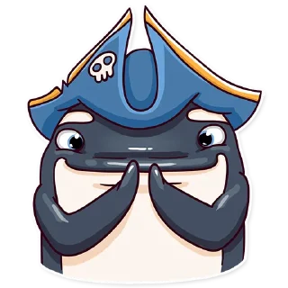 😯-Orca88 the Pirate!, Telegram Sticker
