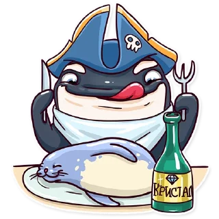 🍽-Orca88 the Pirate!, Telegram Sticker