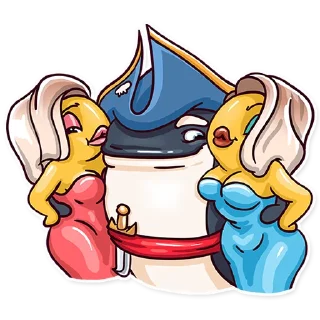 👯‍♀️-Orca88 the Pirate!, Telegram Sticker