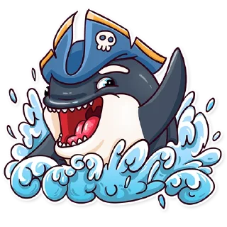 👋-Orca88 the Pirate!, Telegram Sticker