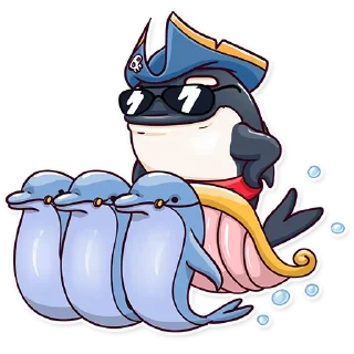 😎-Orca88 the Pirate!, Telegram Sticker
