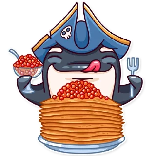 🥞-Orca88 the Pirate!, Telegram Sticker