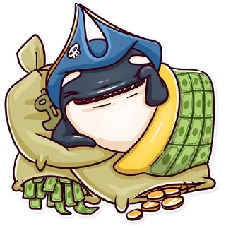😴-Orca88 the Pirate!, Telegram Sticker