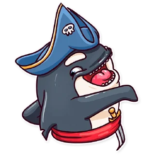 😄-Orca88 the Pirate!, Telegram Sticker