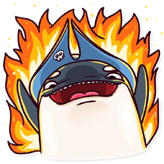 🔥-Orca88 the Pirate!, Telegram Sticker