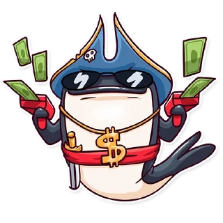😎-Orca88 the Pirate!, Telegram Sticker
