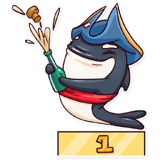 🥇-Orca88 the Pirate!, Telegram Sticker