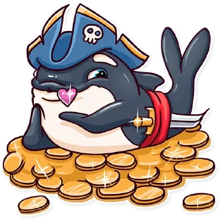😘-Orca88 the Pirate!, Telegram Sticker