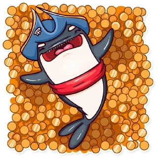💰-Orca88 the Pirate!, Telegram Sticker