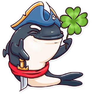 🍀-Orca88 the Pirate!, Telegram Sticker