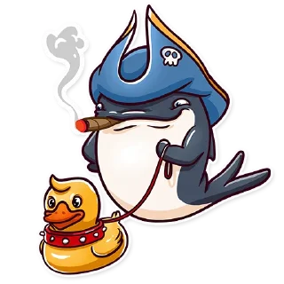 🦆-Orca88 the Pirate!, Telegram Sticker
