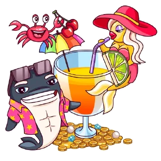 🍸-Orca88 the Pirate!, Telegram Sticker