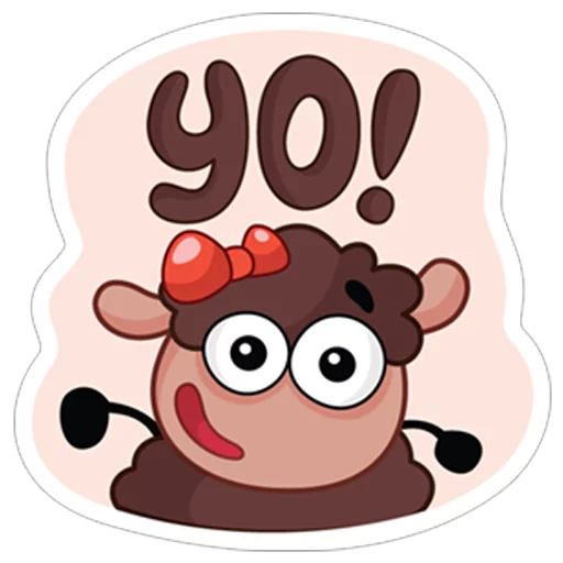 Ovechka Lana, telegram sticker