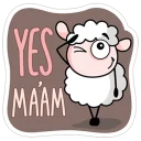 😊-Ovechka Lana, Telegram Sticker