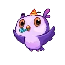 🥳-Owled Didi, Telegram Sticker