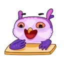 🤣-Owled Didi, Telegram Sticker