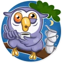 ☕-Savva Owler, Telegram Sticker