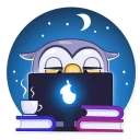 🌙-Savva Owler, Telegram Sticker