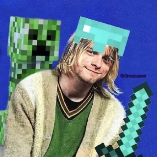 😂-Курт кобейн @sweemeqx @Ctikerubot, Telegram Sticker