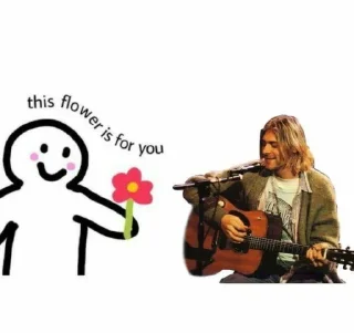 😂-Курт кобейн @sweemeqx @Ctikerubot, Telegram Sticker