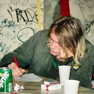 😂-Курт кобейн @sweemeqx @Ctikerubot, Telegram Sticker