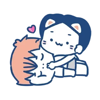 😊-  @ikmut: Naked Love--Pet Girlfriend., Telegram Sticker