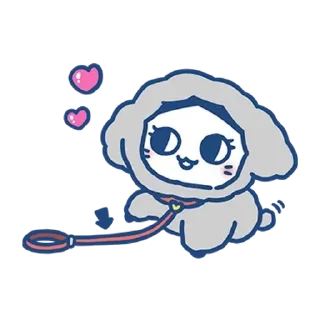 😊-  @ikmut: Naked Love--Pet Girlfriend., Telegram Sticker