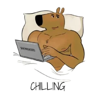 💻-Чиловый парень @TgSticker, Telegram Sticker