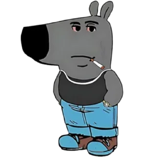 😌-Чиловый парень @TgSticker, Telegram Sticker