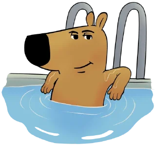 🛀-Чиловый парень @TgSticker, Telegram Sticker