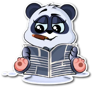 📖-Панда Мэй Хуань, Telegram Sticker