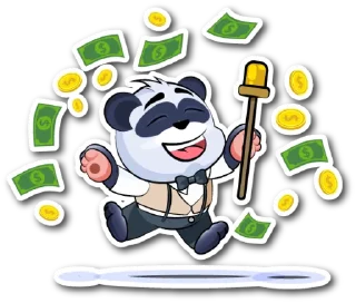 💸-Панда Мэй Хуань, Telegram Sticker