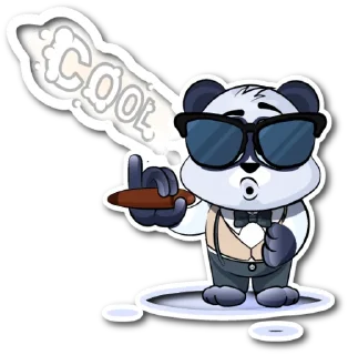 😎-Панда Мэй Хуань, Telegram Sticker