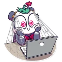 💻-Panda Chan, Telegram Sticker