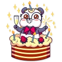 🎂-Panda Chan, Telegram Sticker