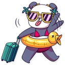 🏖-Panda Chan, Telegram Sticker