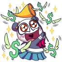 💸-Panda Chan, Telegram Sticker