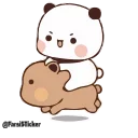 🐎-panda cute @sowrti, Telegram Sticker