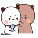 😍-panda cute @sowrti, Telegram Sticker