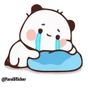 😭-panda cute @sowrti, Telegram Sticker