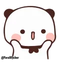👏-panda cute @sowrti, Telegram Sticker