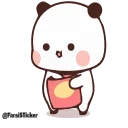🍟-panda cute @sowrti, Telegram Sticker