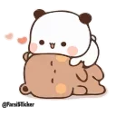 🤗-panda cute @sowrti, Telegram Sticker