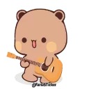 🎸-panda cute @sowrti, Telegram Sticker