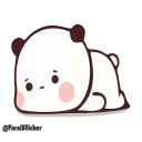 😫-panda cute @sowrti, Telegram Sticker