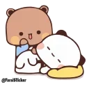 😴-panda cute @sowrti, Telegram Sticker