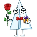 🌹-Paper Airplane, Telegram Sticker