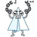 😡-Paper Airplane, Telegram Sticker