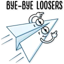 🖕-Paper Airplane, Telegram Sticker