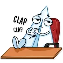 👏-Paper Airplane, Telegram Sticker